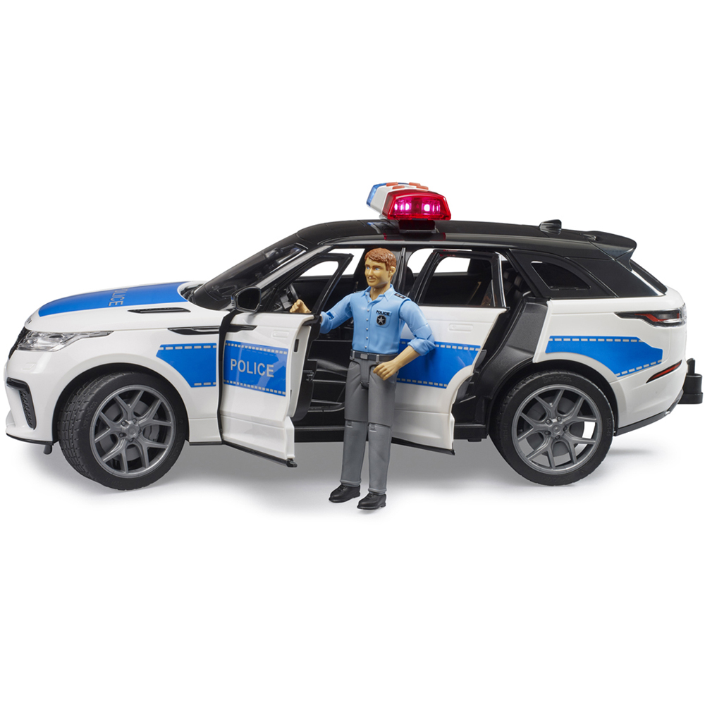 Bruder Kids Range Rover Velar Police with Policeman Playset Model Image 7