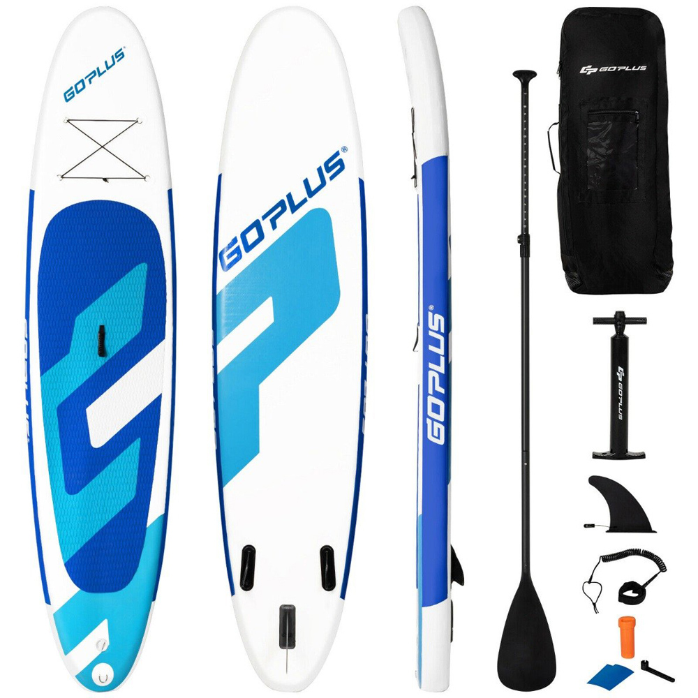 Costway Navy Blue Inflatable Stand Up Paddle Board 11ft Image 1