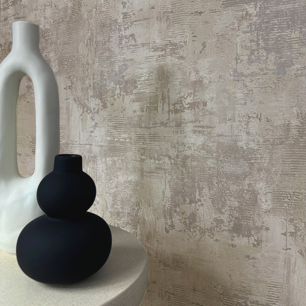 Belgravia Decor Plaster Beige Wallpaper Image 3