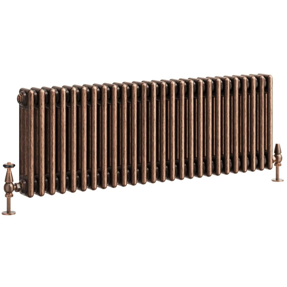 Go Bathrooms Clarence Antique Copper 3 Column 26 Section Radiator 400 x 1190mm Image 1
