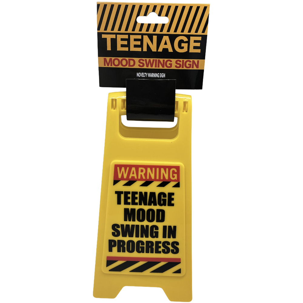 Teenage Mood Swing Sign Yellow Image 3
