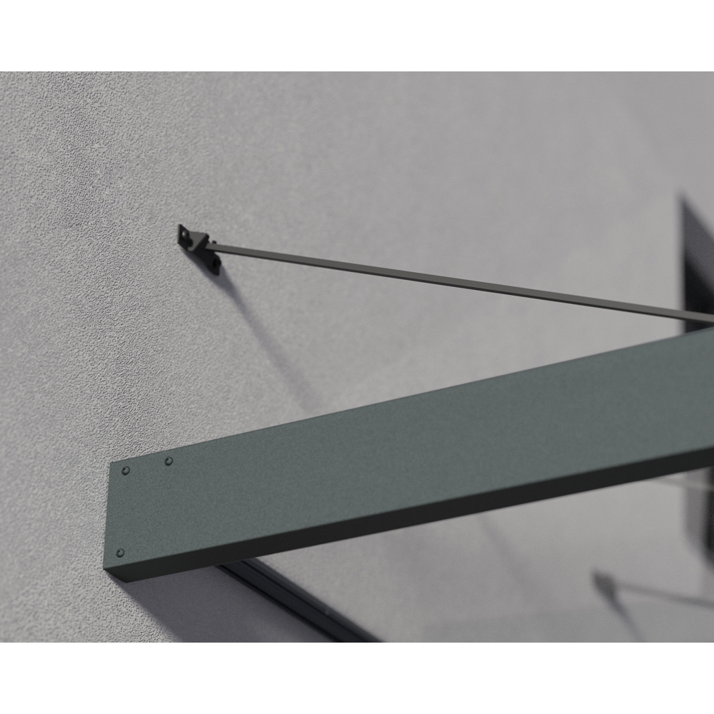 Palram Canopia Sophia XL 6000 Grey Clear Door Canopy 5.65 x 1.4m Image 4