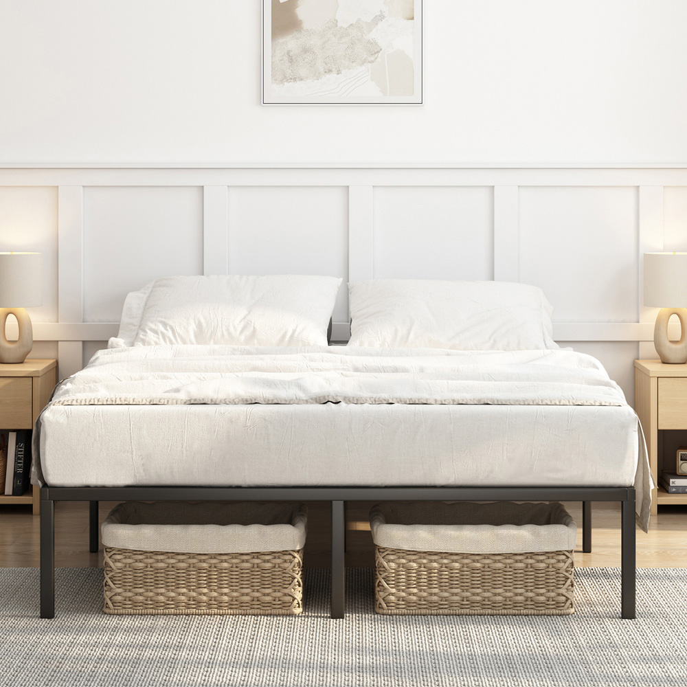 Brooklyn Florence King Size Black Metal Bed Frame Image 3