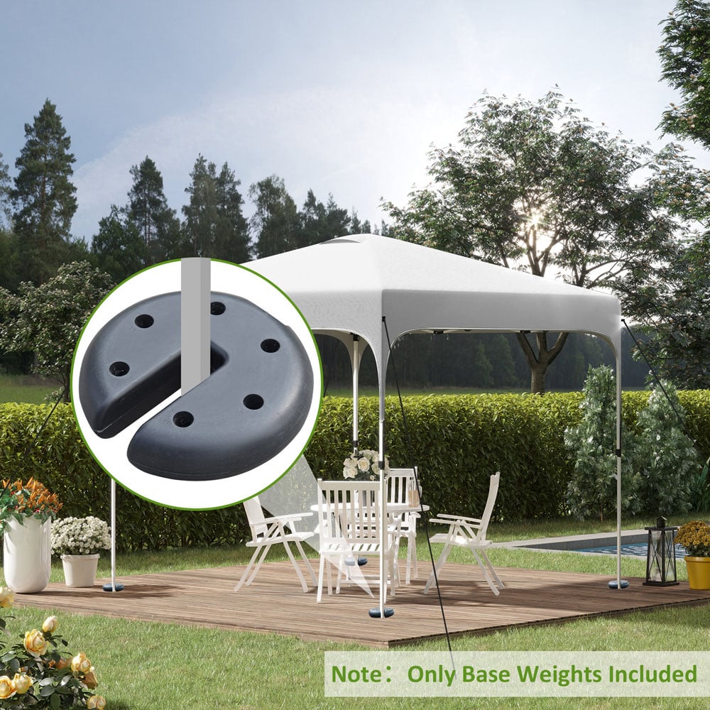 Outsunny Gazebo Tent Weight Base 8.8kg Set of 4 Image 4