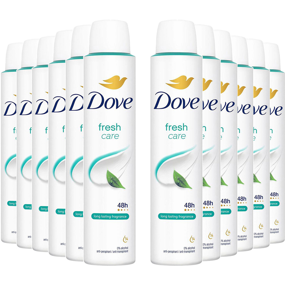 Dove Fresh Sweat Protection Women Anti-Perspirant Deo 200ml 12 Pack Image 1