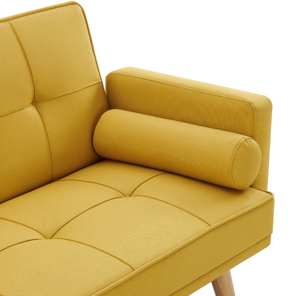 Home Detail Sarnia Small Double Sleeper Mustard Sofa Bed Image 7