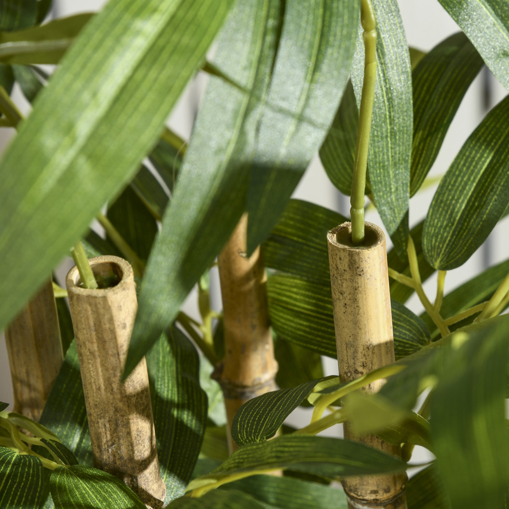HOMCOM Green Bamboo Tree Artificial Plant in Pot Image 3