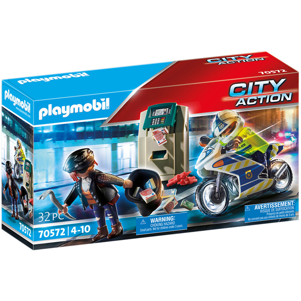 Playmobil Bank Robber Chase Playset 32 Piece Image 1