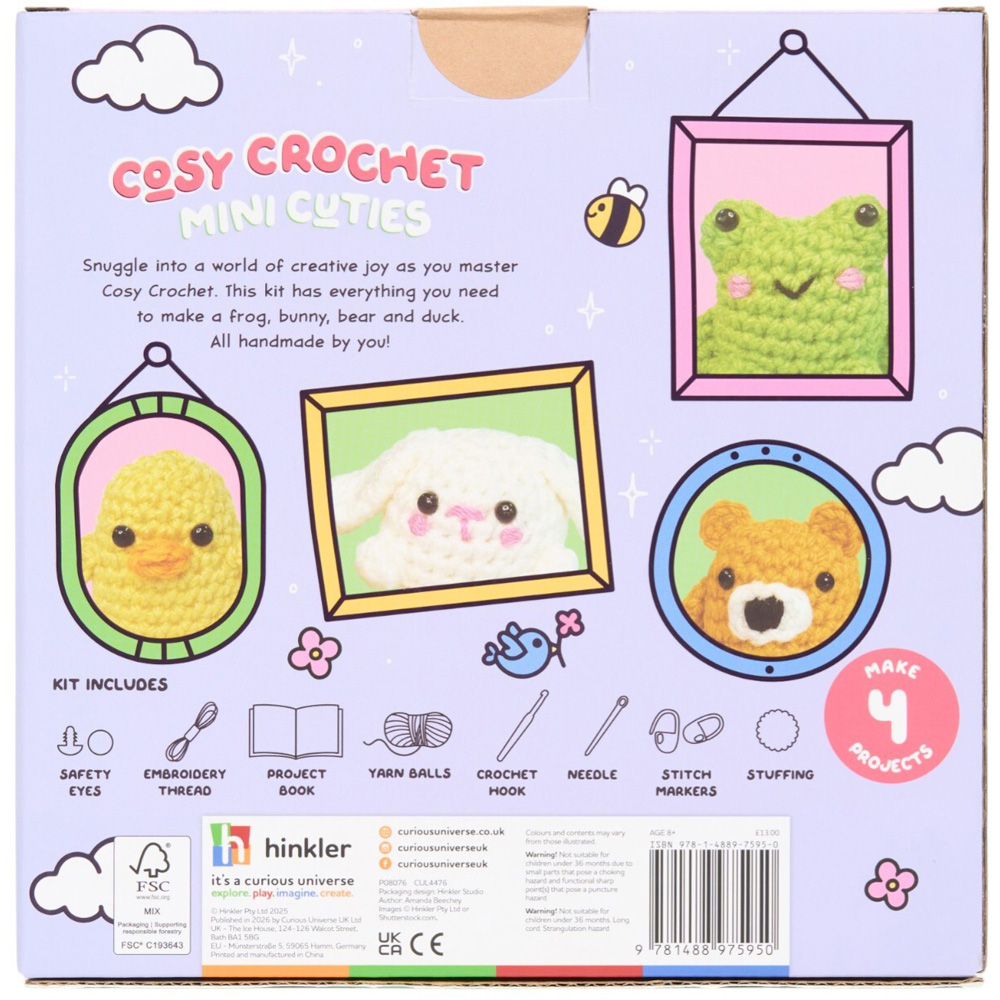 Cosy Crochet Mini Cuties Kit Image 4