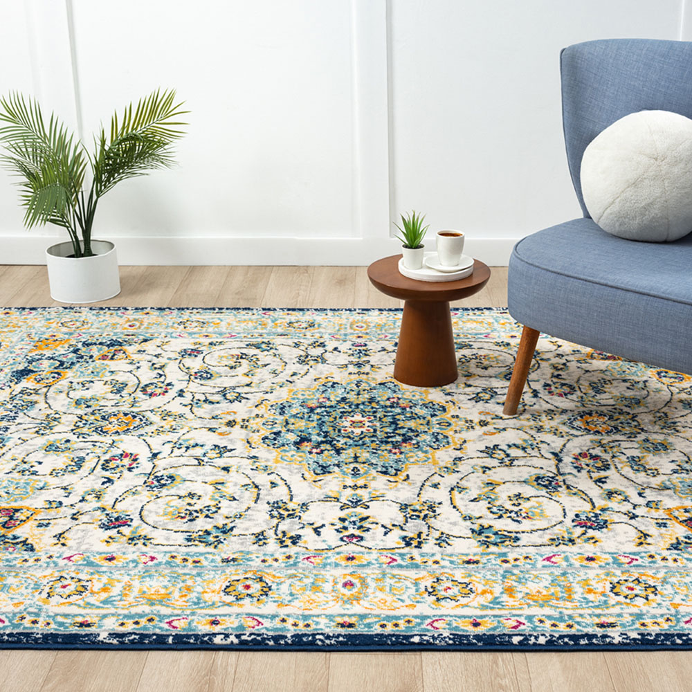 Desire Rugs San Marino Multicolour Medallion Floral Rug 120 x 170cm Image 5