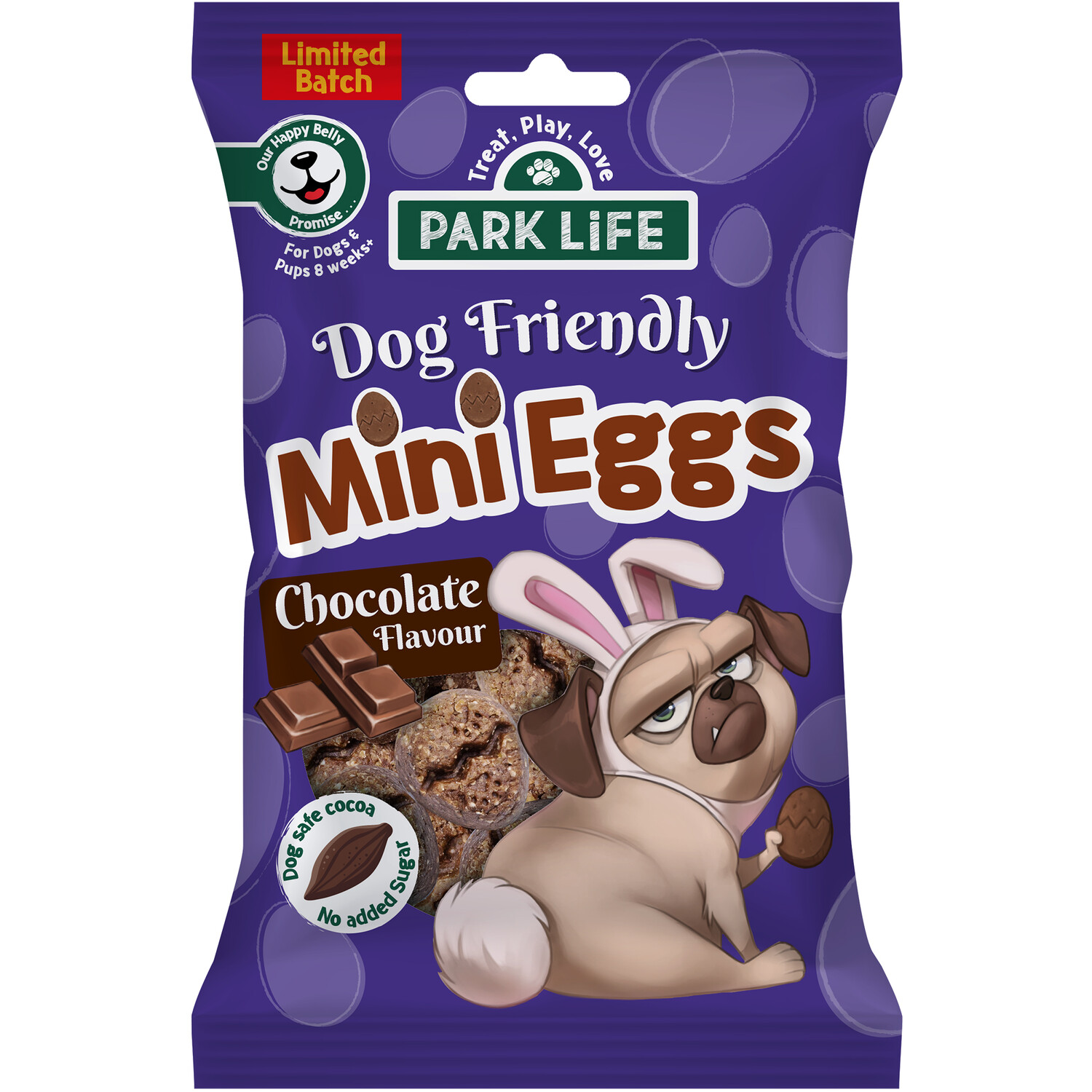Park Life Mini Eggs Dog Treats - Brown / Chocolate Image
