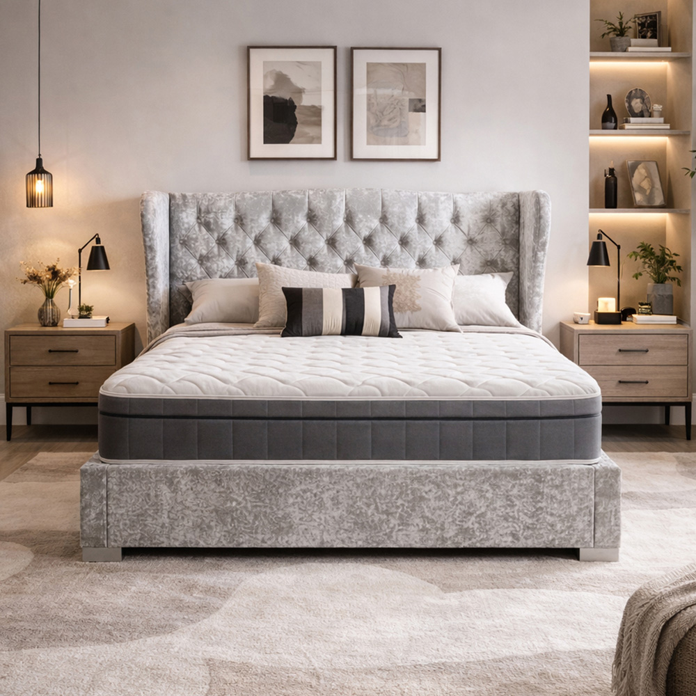 Aspire CloudRest Double Medium Comfort Memory Foam Pocket Spring Hybrid Euro Top Mattress Image 5