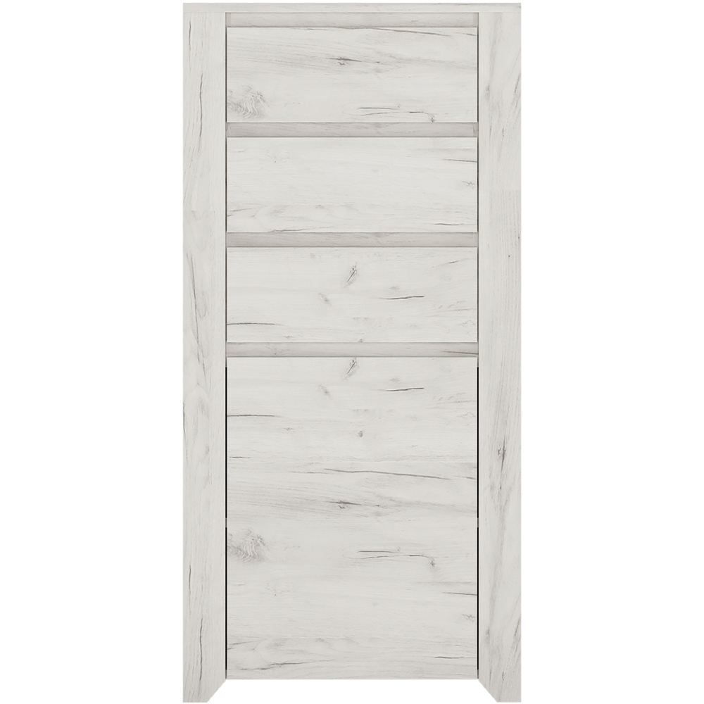 Florence Angel Single Door 3 Drawer Chest of Drawers Image 3