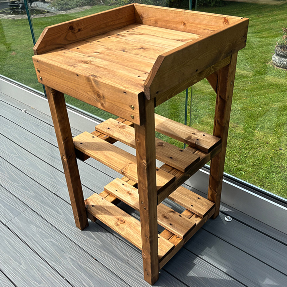 Charles Taylor Deluxe Davenport 3 Shelf Utility BBQ Table Image 3