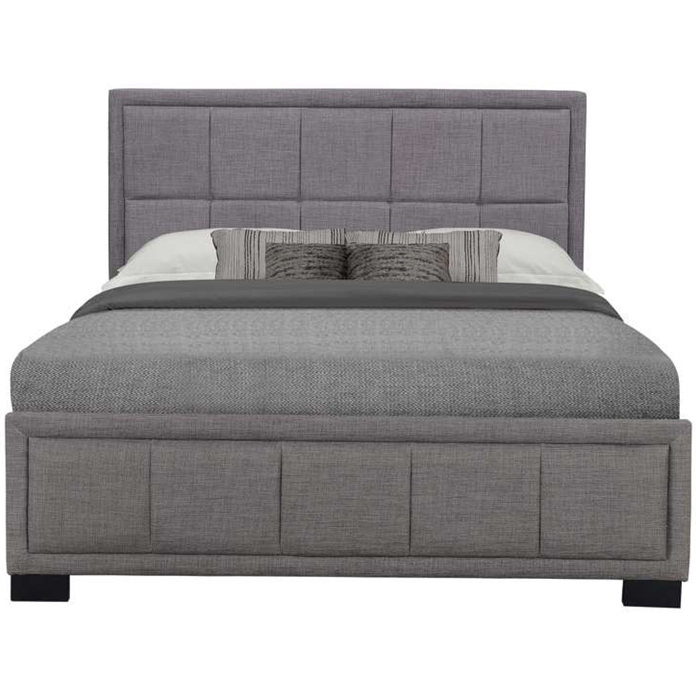 Hannover Double Steel Velour Bed Frame Image 4
