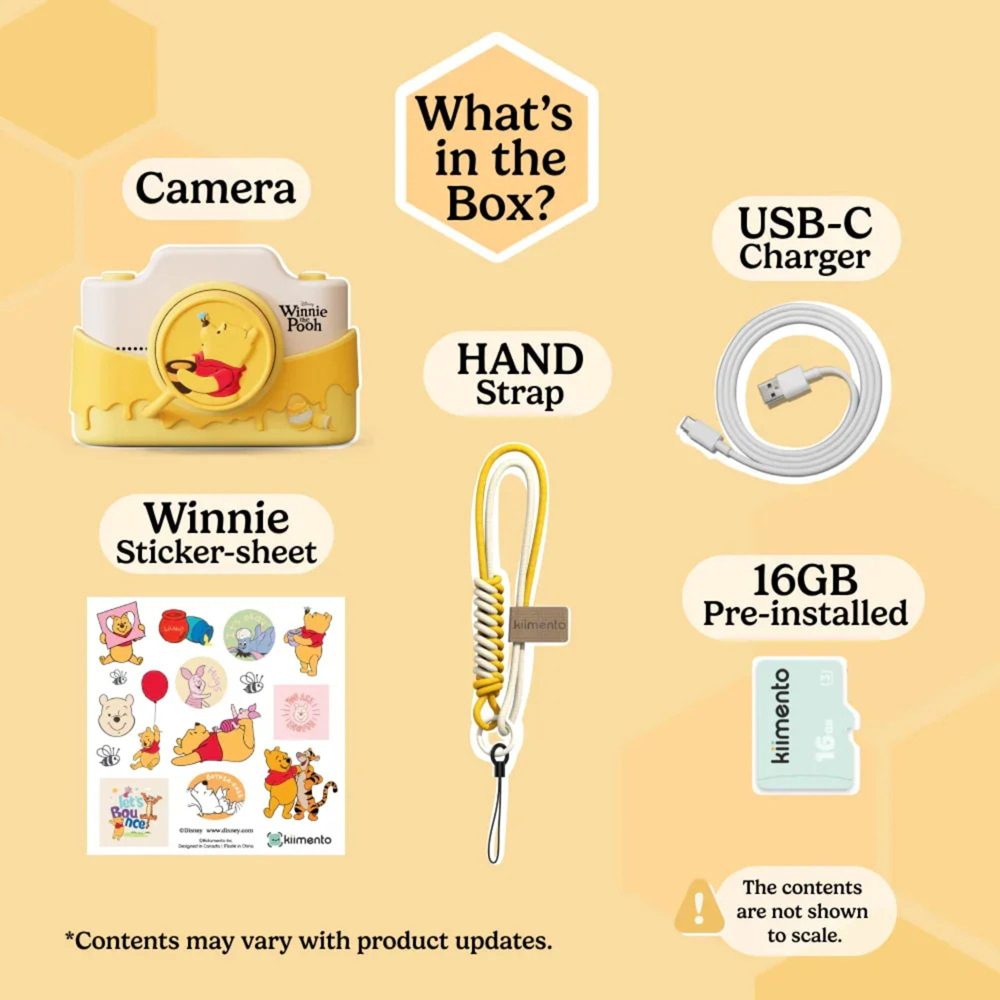 Kiimento Winnie the Pooh Kids Digital Camera and Video Camcorder with Touchscreen Image 6