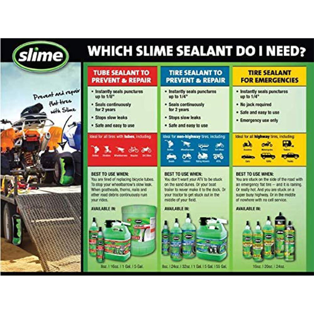 Slime Emergency Puncture Repair Flat Tyre Sealant 237ml 2 Pack Image 9