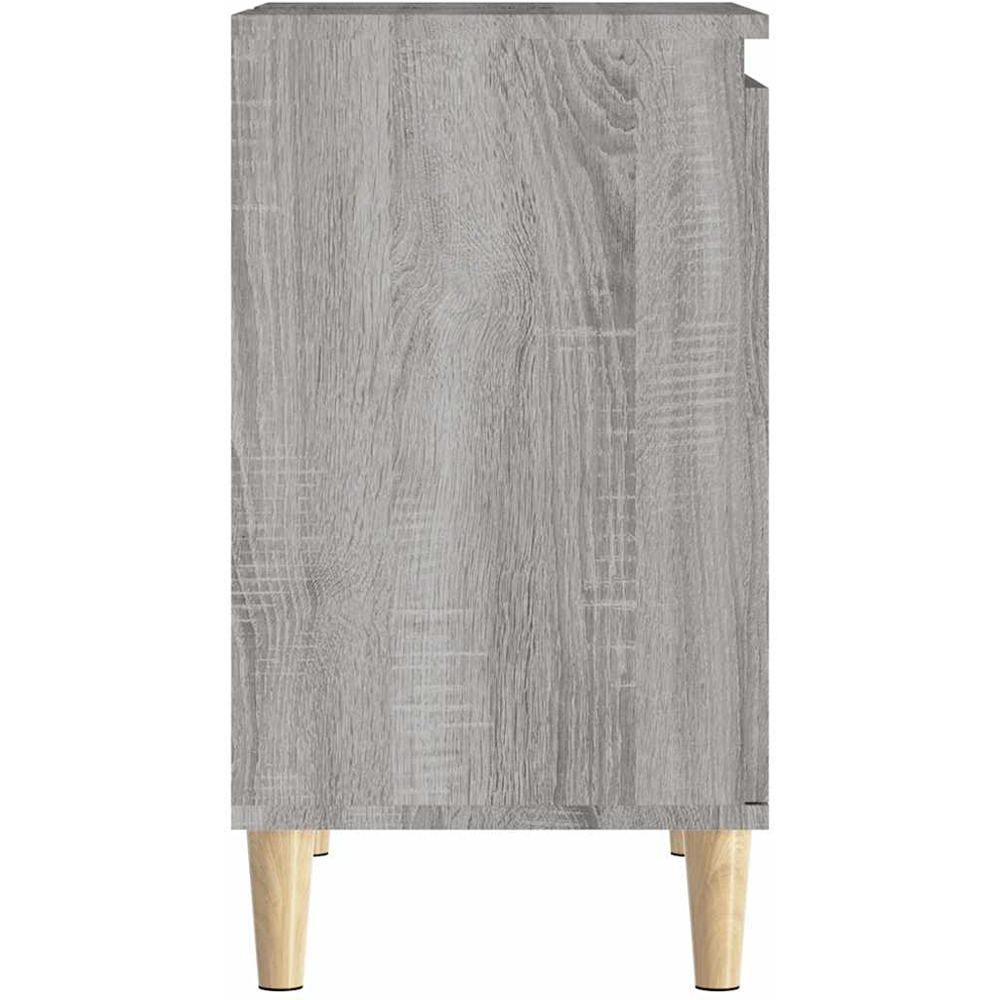 vidaXL 2 Door Grey Sonoma Bathroom Sink Cabinet Image 4