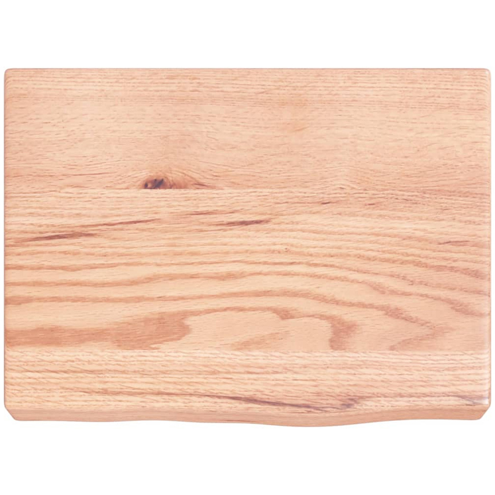 vidaXL 30 x 40cm Light Brown Oak Wood Wall Shelf Image 3