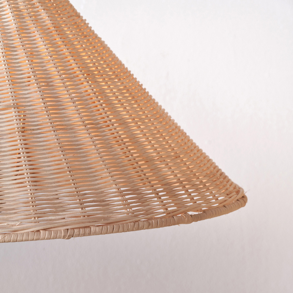 Pacific Lifestyle Hali Rattan Shade and Base Floor Lamp Image 4
