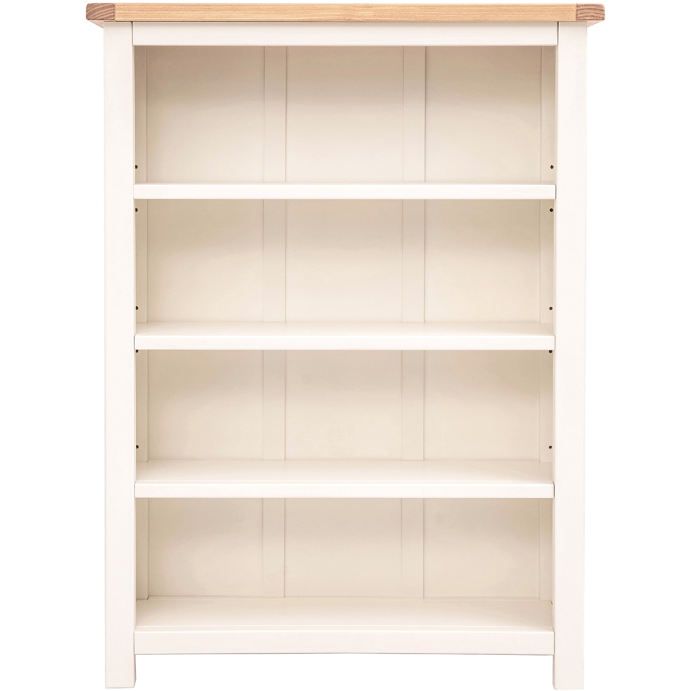 Maggiori 4 Shelf Off White Wide Bookcase Image 2