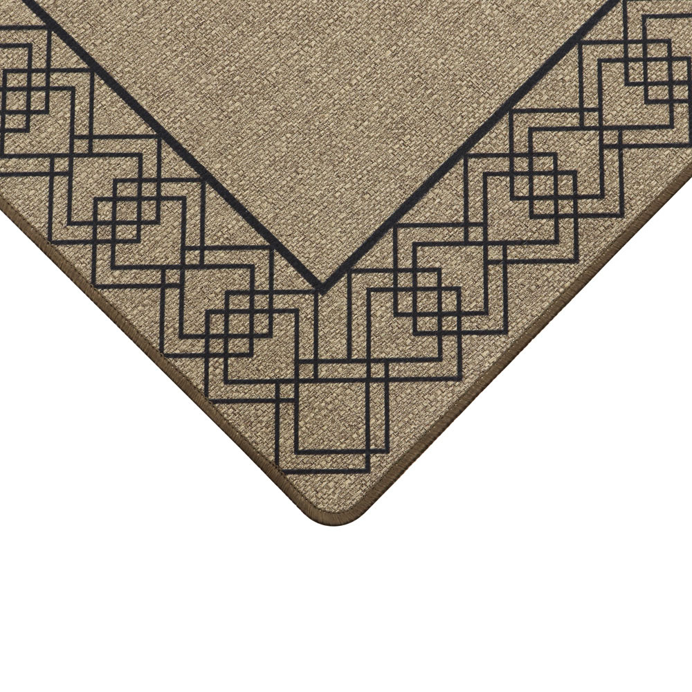 JVL Elegance Diamond Border Runner 50 x 150cm Image 4