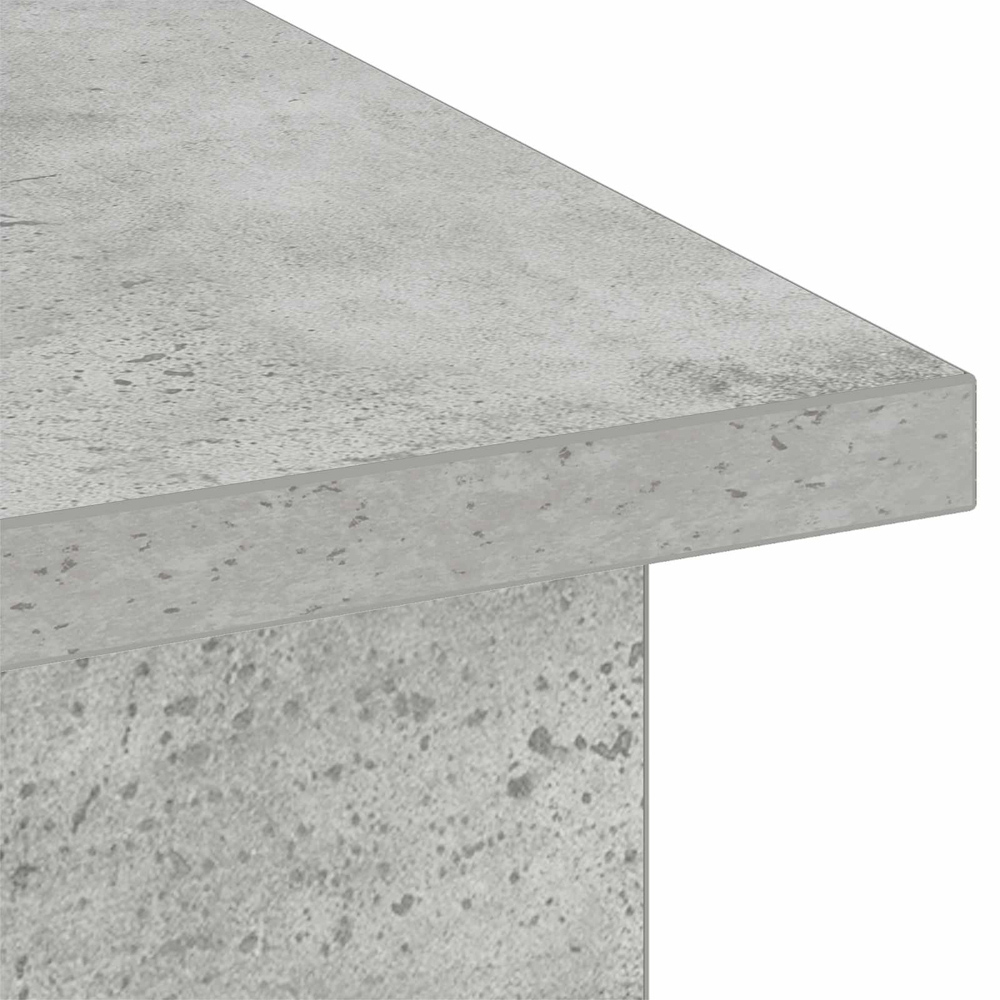 vidaXL 4 Shelf Concrete Grey TV Stand Image 4