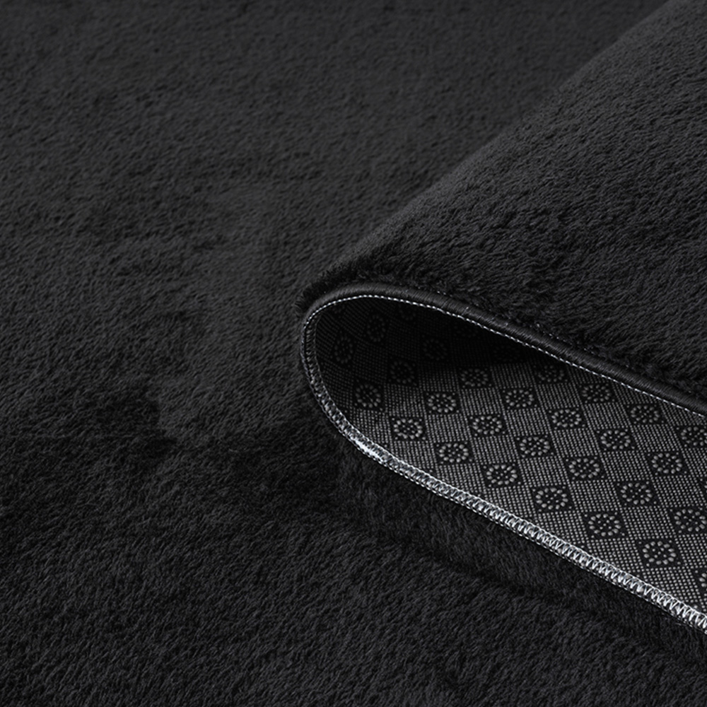 Desire Rugs Comfy Black Anti Slip Felt Backing Rug 80 x 120cm Image 5