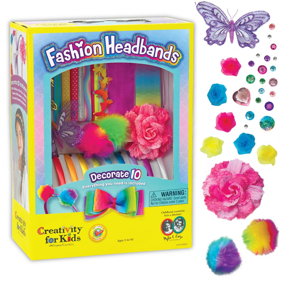 Creativity For Kids Multicolour Fashion Headbands Craft Kit Image 2