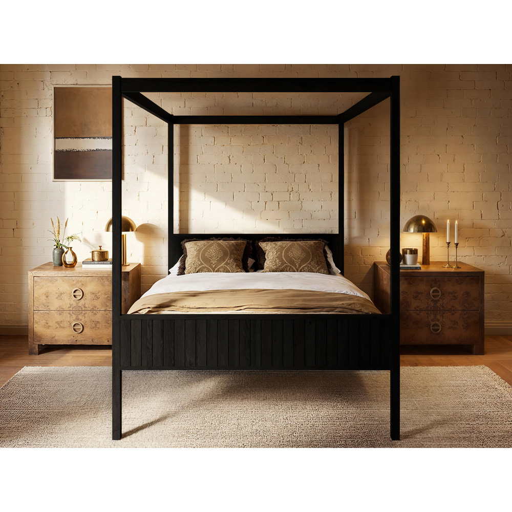 Flair Maddy King Size Black 4 Poster Bed Image 5