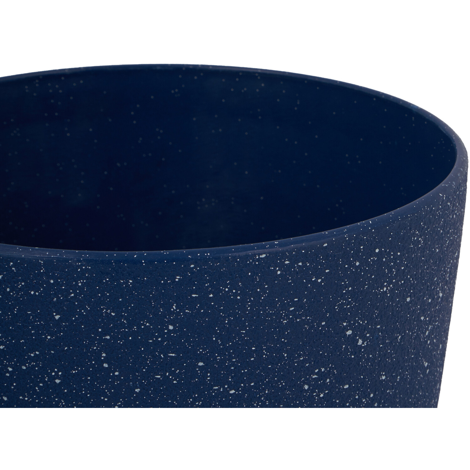 Blue Textured Plastic Plant Pot 18cm Image 6