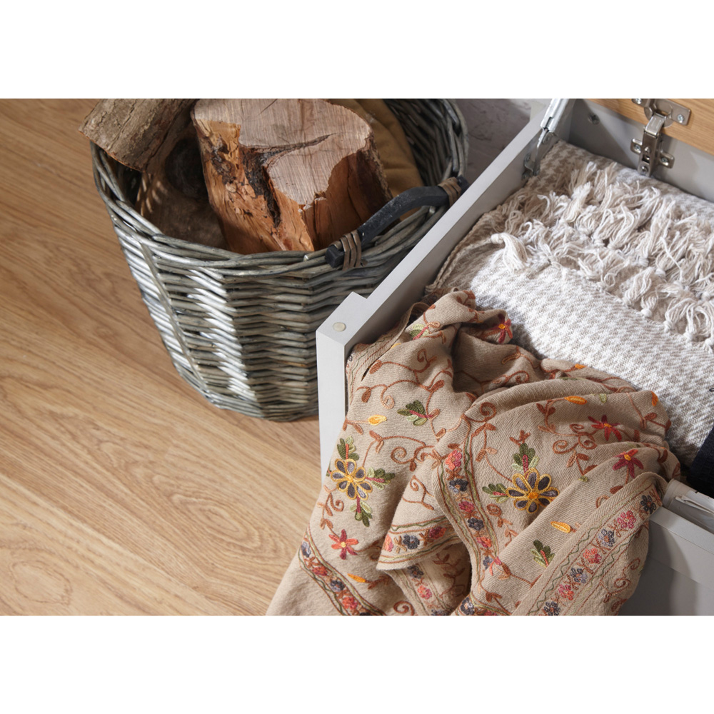 GFW Lancaster Grey Ottoman Storage Bench Image 7