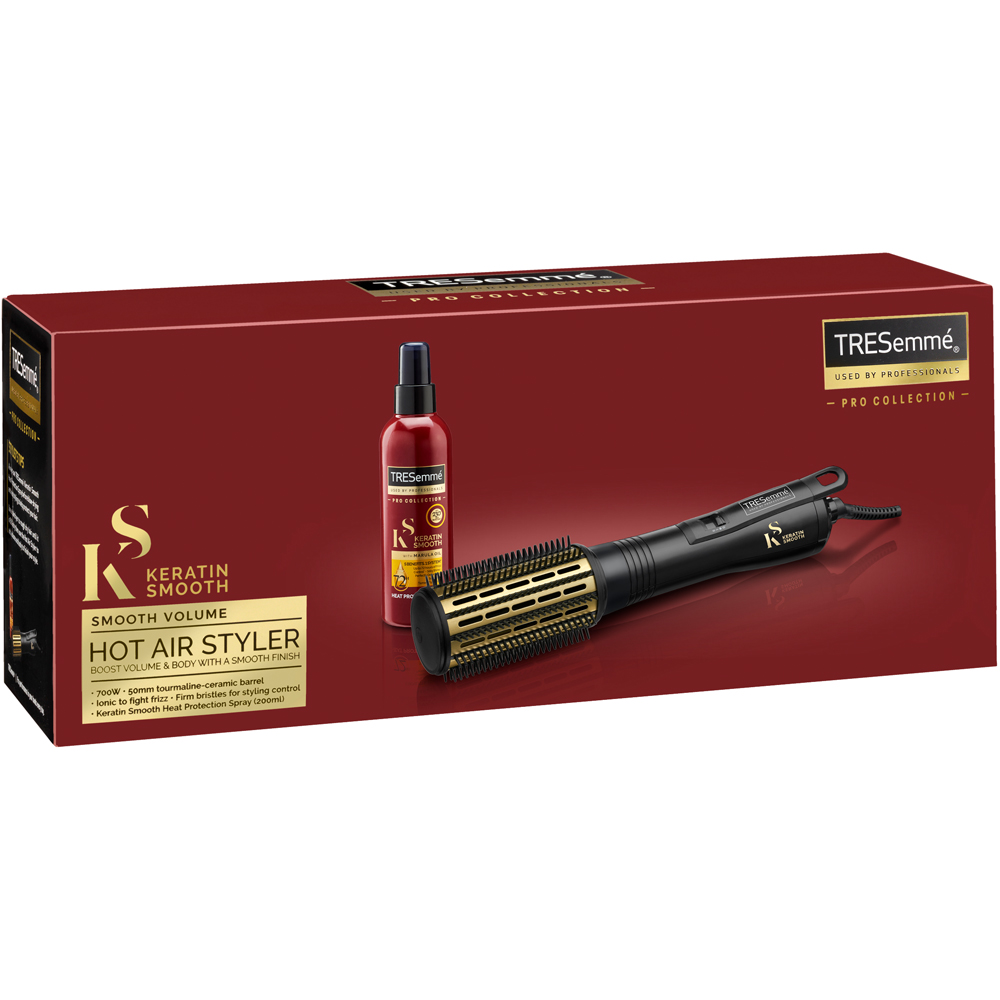 TRESemme Keratin Smooth Heat Protection Spray and Ceramic Barrel Volume Hot Air Hair Styler Set Image 2