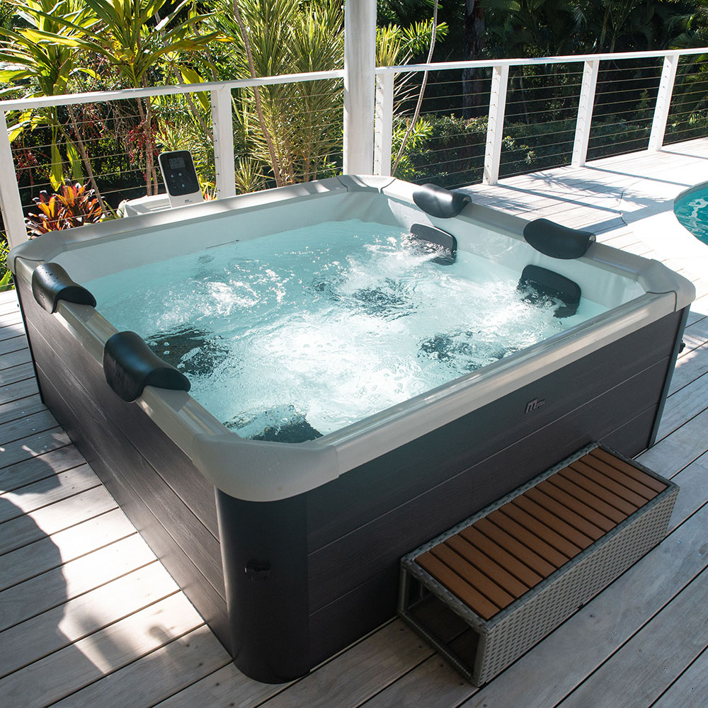 MSpa Oslo Aero Plus 4 Person Grey Inflatable Hot Tub with Smart App Control Image 2