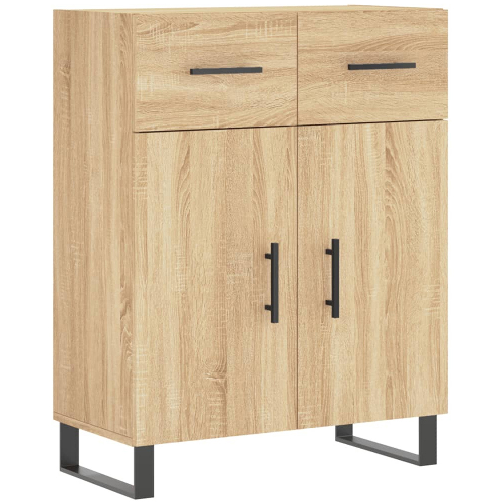 vidaXL 4 Door 2 Drawer Sonoma Oak Highboard Image 7