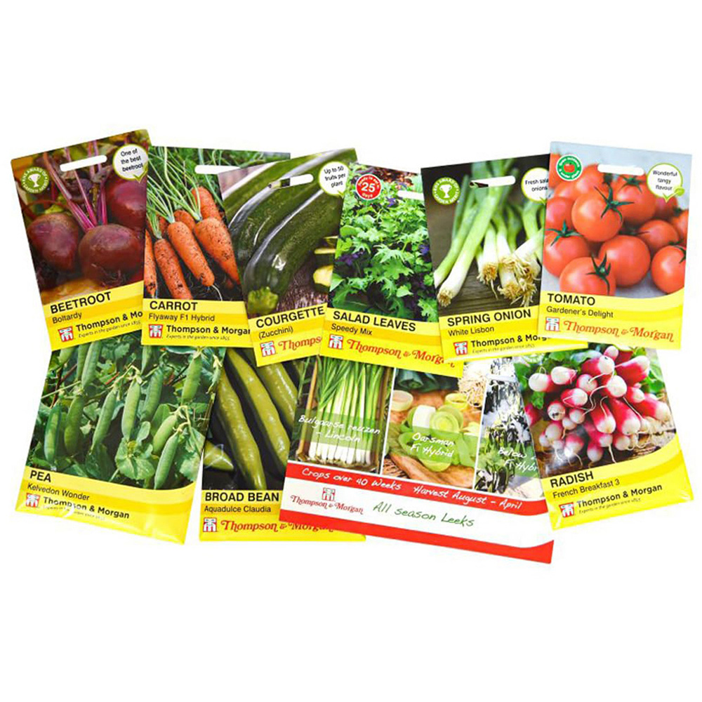 Thompson and Morgan Grow Your Own Vegetable and Berry Plant Collection with Incredicrop Fertiliser Image 3