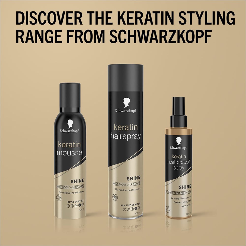 Schwarzkopf Keratin Heat Spray 200ml 3 Pack Image 5