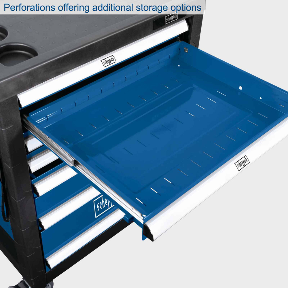 Scheppach TW1000, 263-Piece 7 Drawer Lockable Tool Trolley Image 9