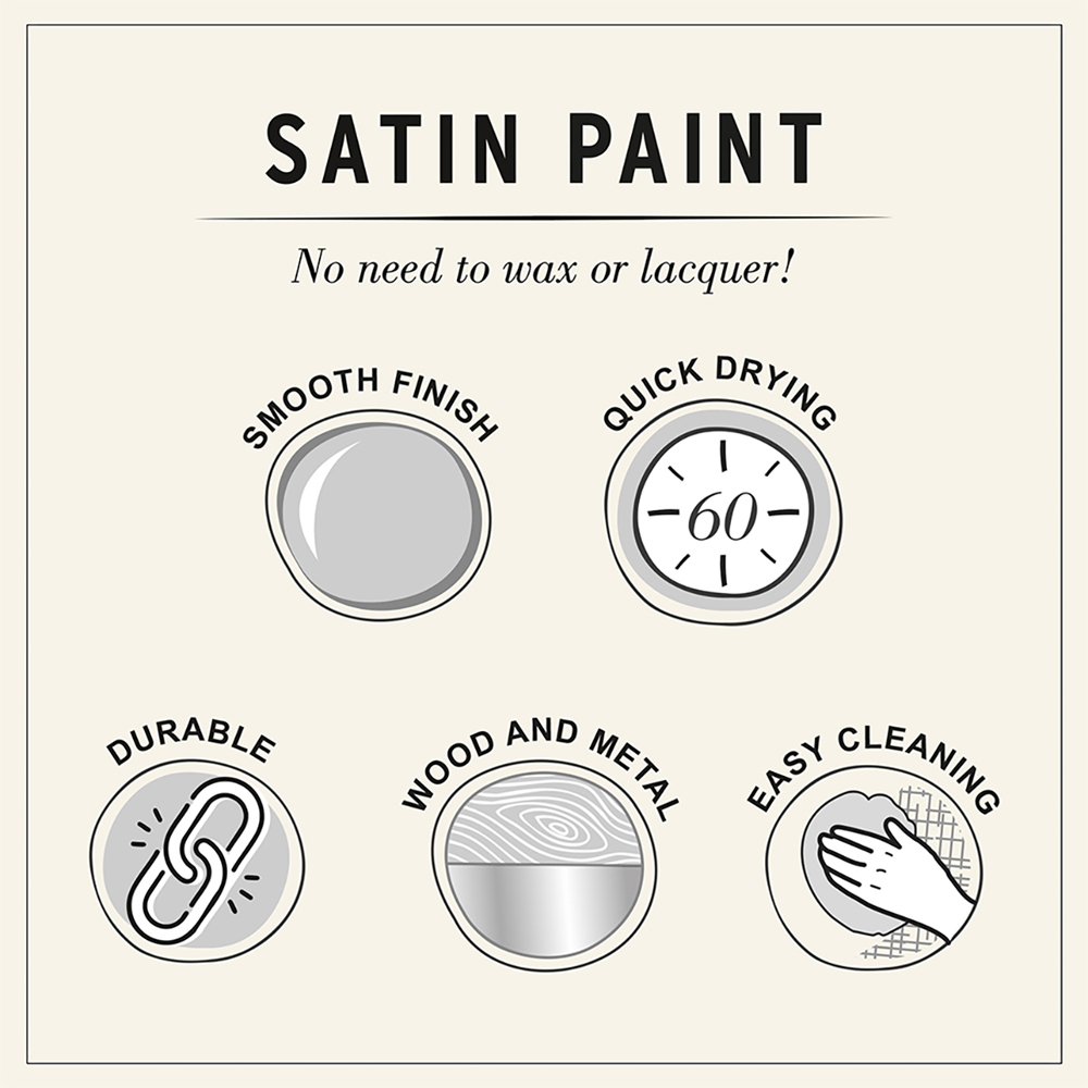 Annie Sloan French Linen Wood and Metal Satin Paint 750ml Image 5