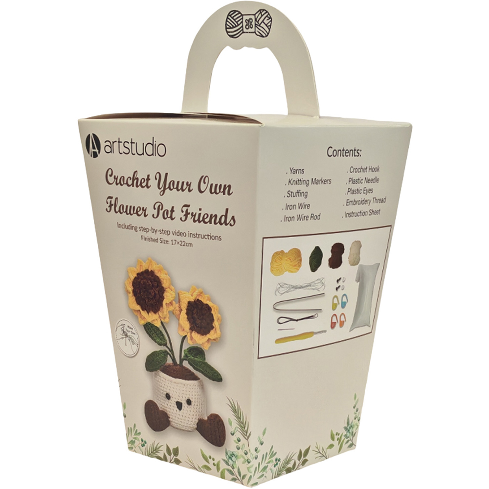 Crochet Your Own Flower Pot Friends Kit Image 3