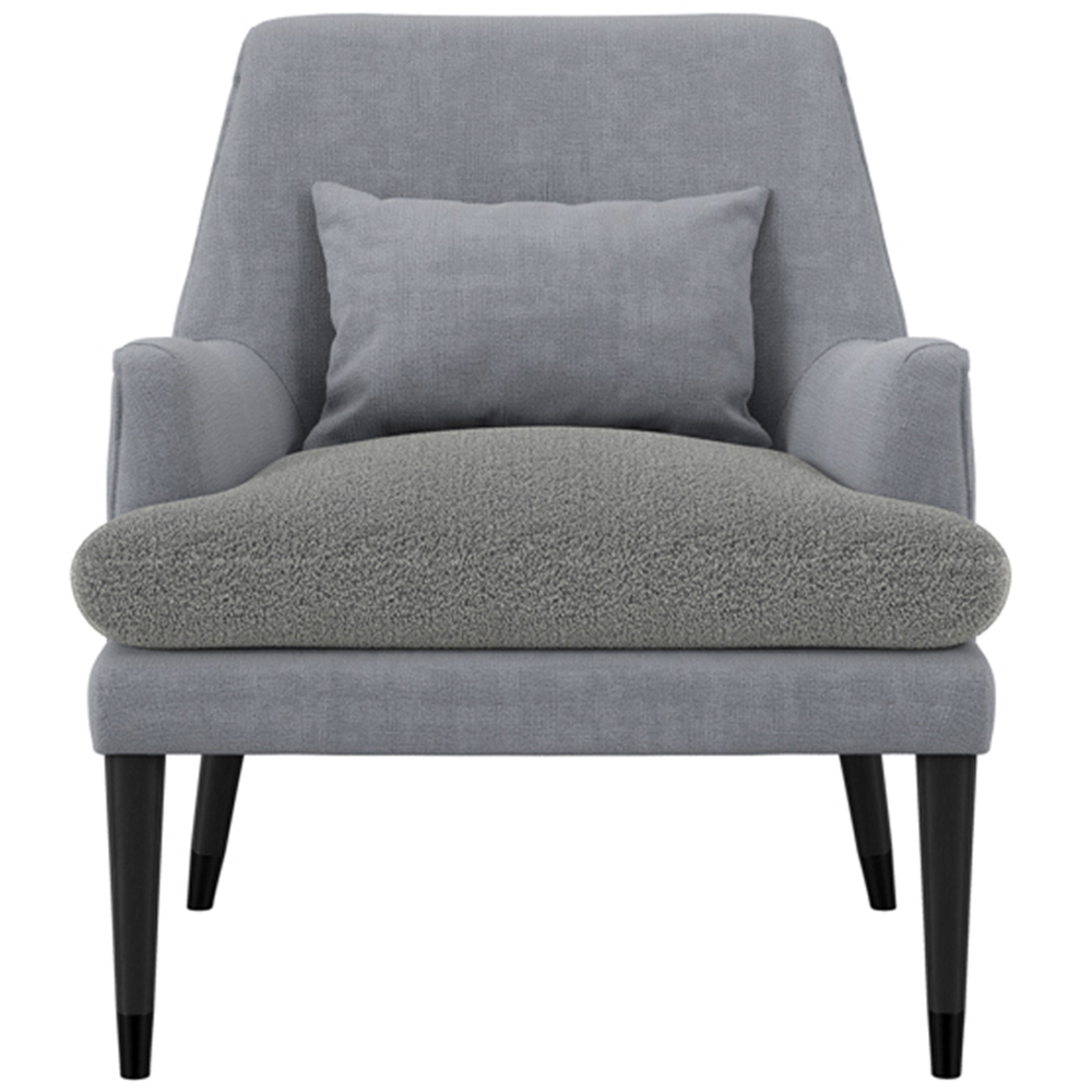 Montana Soft Grey Linen Blend Accent Chair Image 3