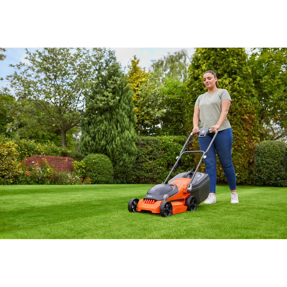 Flymo EasiStore FES340R18X2K2 36V 34cm Rotary Cordless Electric Lawn Mower with 2 x 18V Battery Image 2