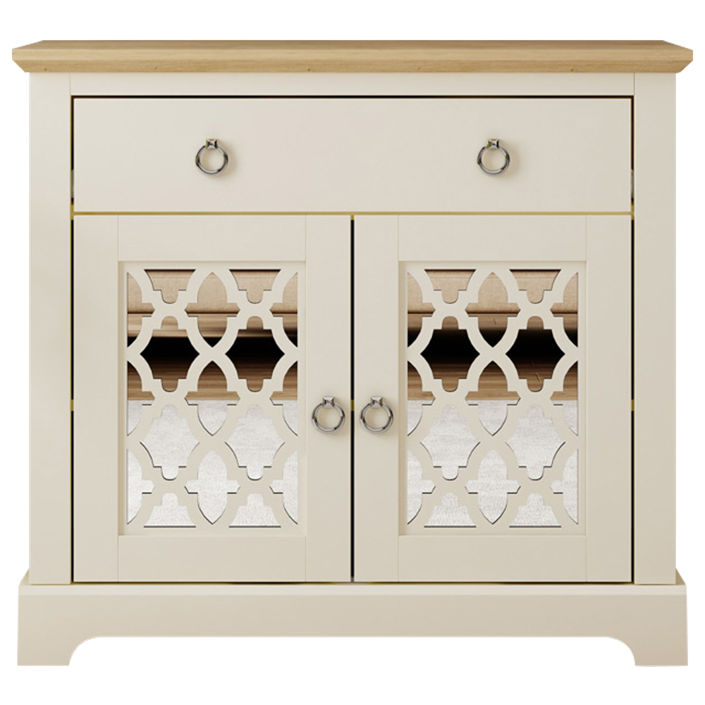 GFW Honiton 2 Door Single Drawer Cream Sideboard Image 2