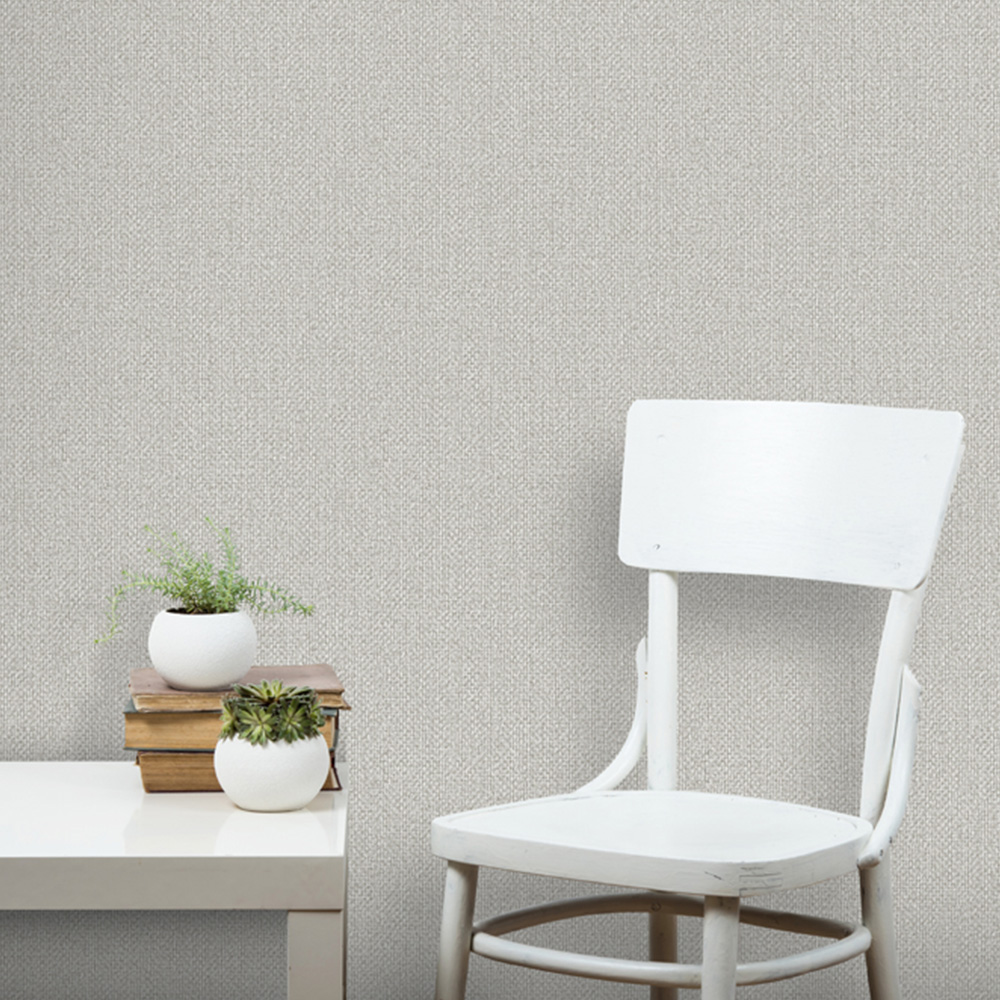 Design ID Basket Weave Taupe Wallpaper Image 3