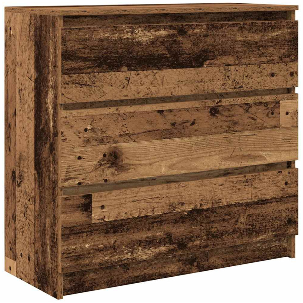 vidaXL 3 Drawer Old Wood Sideboard Image 2