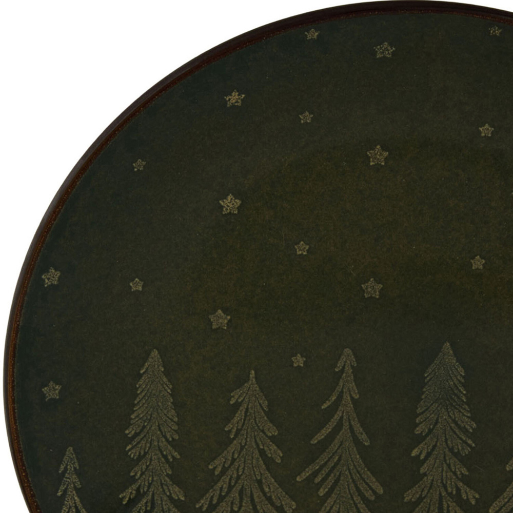 Nordic Pine Reactive Glaze Plate Green Side Plate Image 6