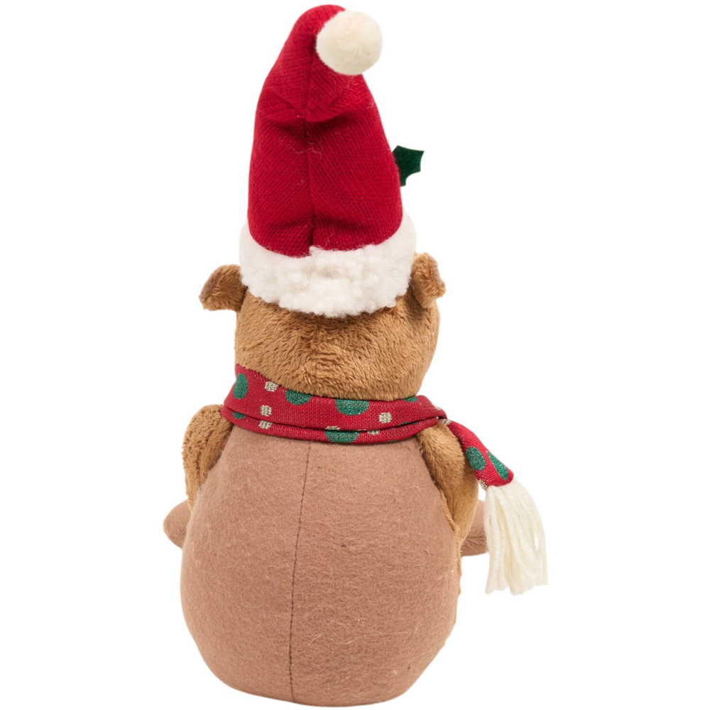 Shelf Sitting Christmas Capybara Decoration Image 4