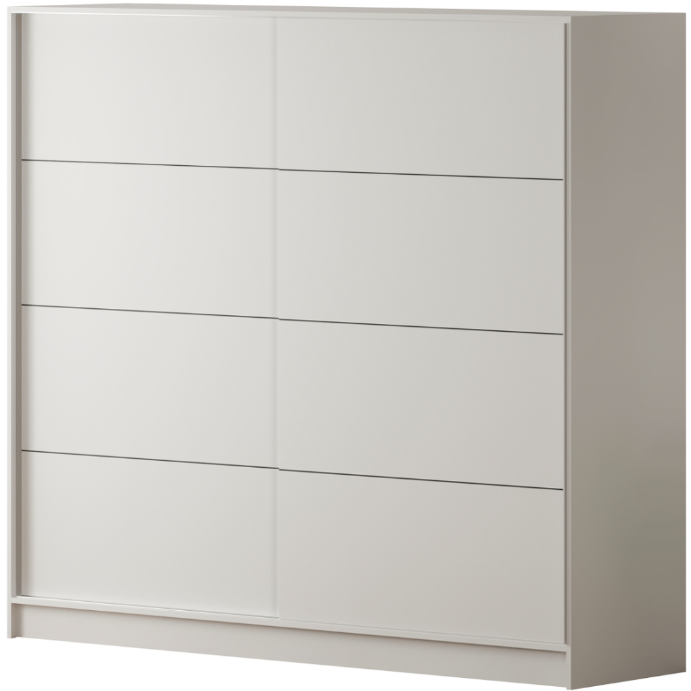 Evu SABRO XL Sliding Door White Wardrobe Image 2