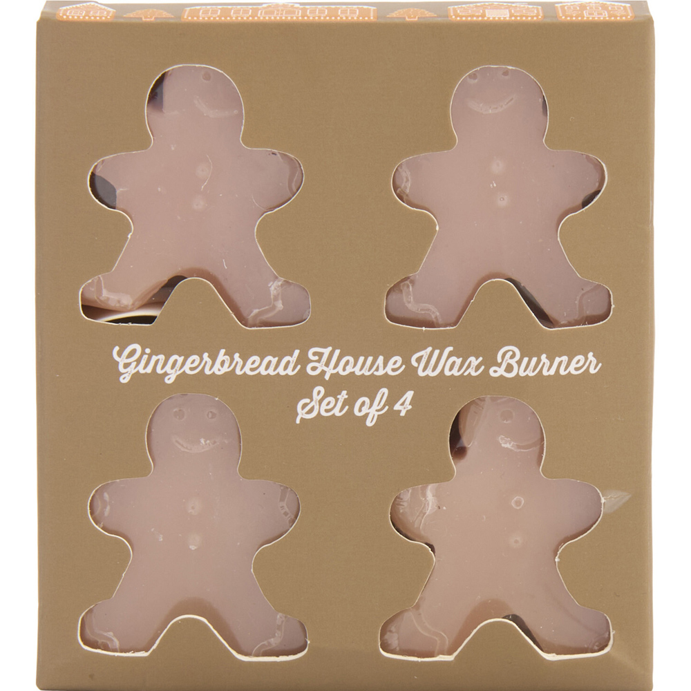 Gingerbread House Shaped Wax Burner Set Neutral Image 4