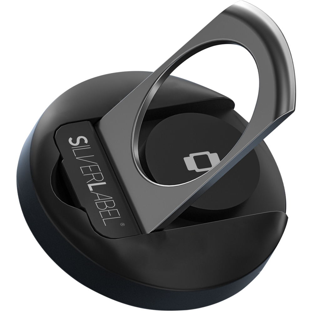 SilverLabel 4-in-1 Black Magnetic Charging Phone Mount Image 1